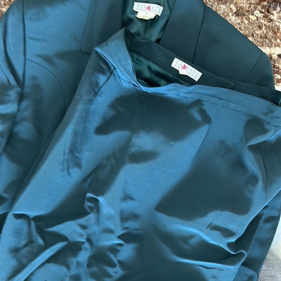 Gorgeous green made in Italy Barneys New York vintage blazer size 10 - Picture 6 of 7